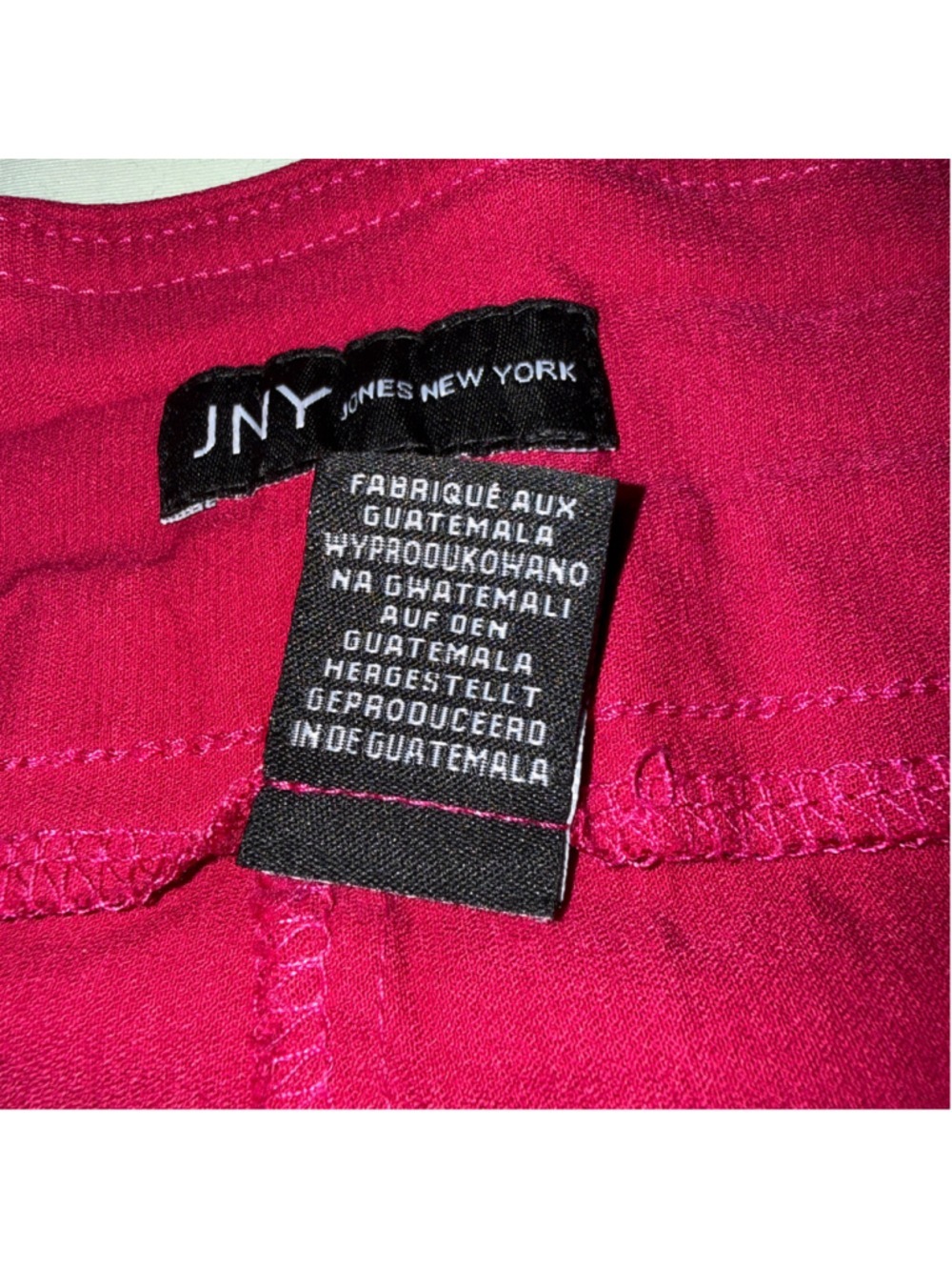 #0236 - Women's Jones New York Pink Straight Leg Pants Size 12 - Picture 3 of 3